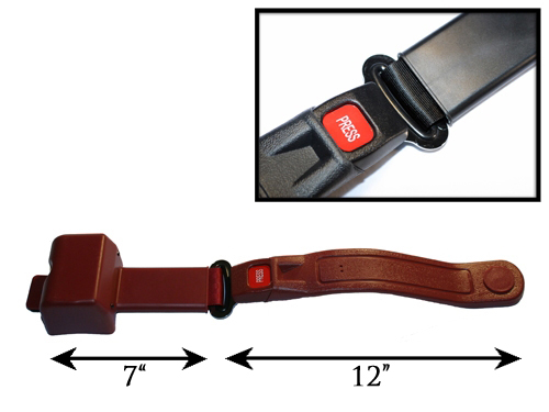2-Point Retractable Lap Belt w/Push Button & 7